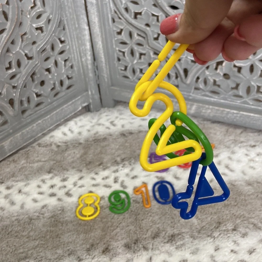 Numbers 1-10 puzzle connectivity game preschool STEM play educational math